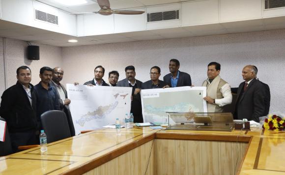 Hon'ble Chief Minister, Assam inaugurating River Atlas